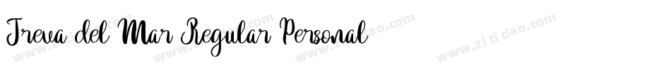 Treva del Mar Regular Personal Use Only字体转换